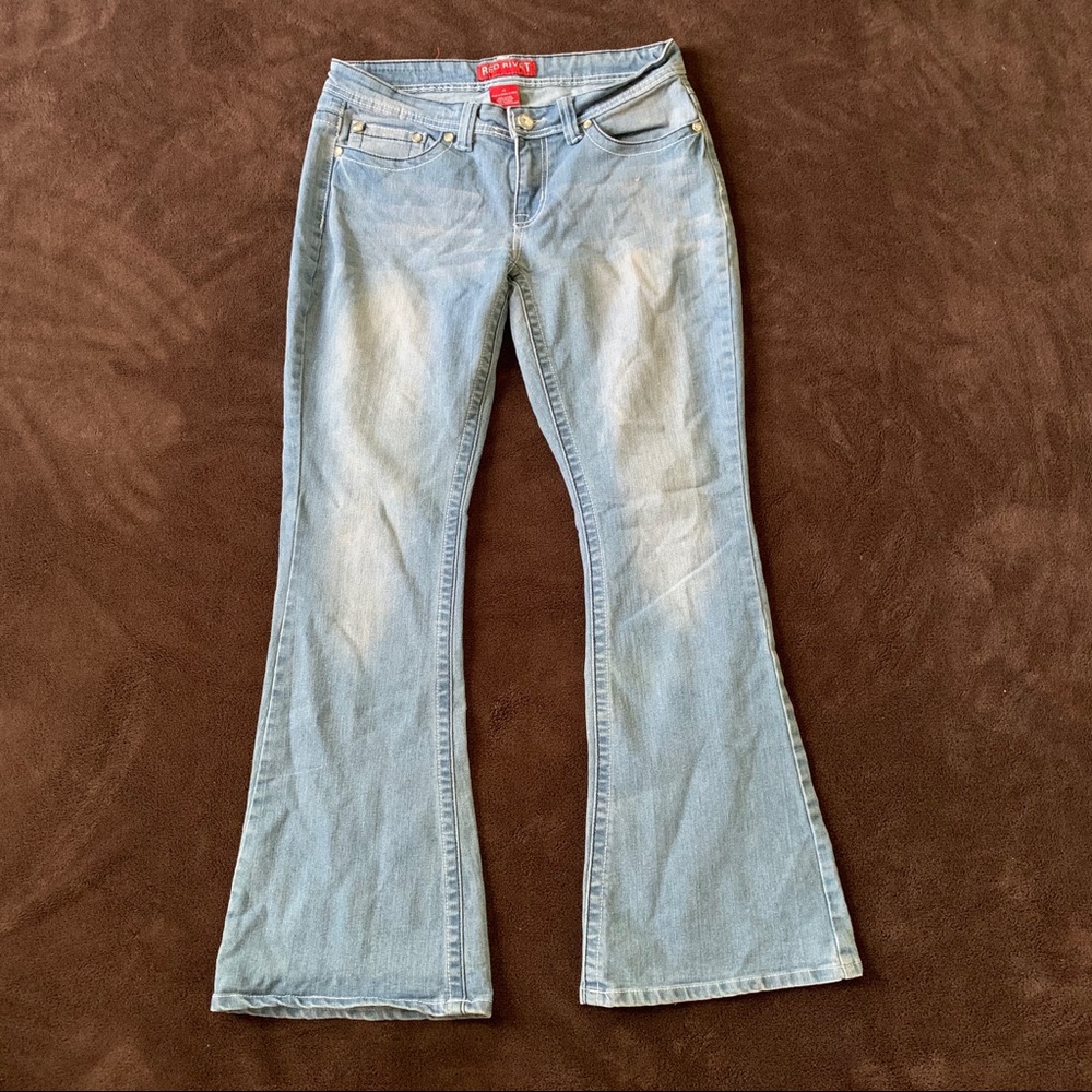 Red Rivet Angel Wing Jeans Size 13